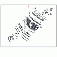 OE 4478800082 Auto accessoires extérieurs calandre bande chromée pour Mercedes Benz Vito V classe W447 W448 tout neuf