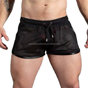 Shorts en maille pour hommes séchage rapide pantalons courts de plage entraînement exercice Jogging trou Shorts Sexy pantalons de Sport Shorts - Product Image 1
