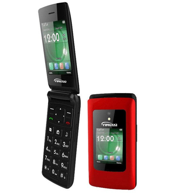 Wholesale 2.4" Dual Screen Quad Band Mobile Phone 3G Feature Phone with 0.3MP Camera