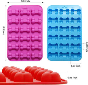 Gıda sınıfı silikon köpek bakımı kalıpları yavru köpek pençe ve kemik şeker kalıpları - Product Image 3