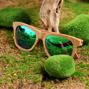 Gafas de Sol de Moda <span class=keywords><strong>para</strong></span> <span class=keywords><strong>Hombre</strong></span> AG007, Precio de Fábrica, Armazón de Madera de Bambú, <span class=keywords><strong>Lentes</strong></span> Polarizadas - Product Image 5