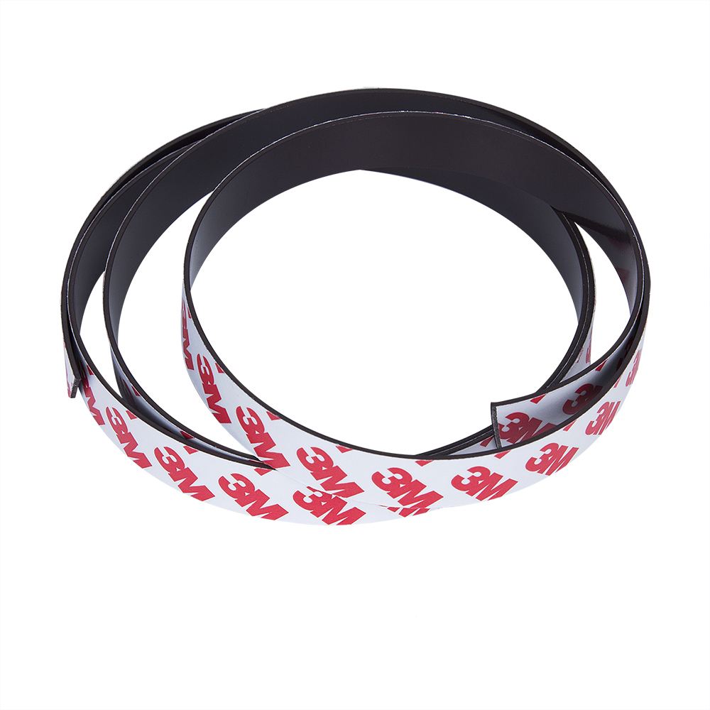 Пользовательская Анизотропная многополюсная намагниченная магнитная лента гибкие резиновые магнитные полосы с двухсторонним клеем