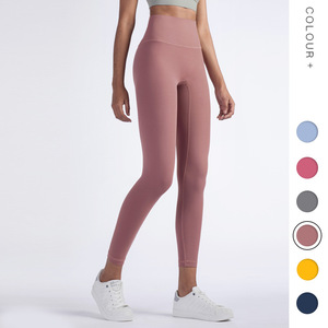 Biểu Tượng Tùy Chỉnh Cao Eo Cảm Giác Trần truồng Xà Cạp Đẩy lên Thể Thao Phụ Nữ Tập Thể Dục Chạy Yoga Quần Liền Mạch Xà Cạp Phòng Tập Thể Dục Cô Gái - Product Image 3