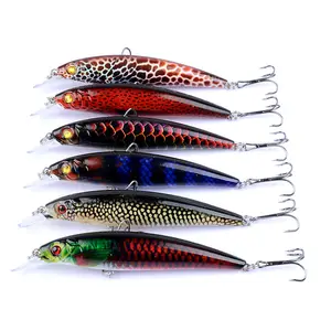 Üst sağ M3083 110mm 11.5g Jerkbaits yüzer Minnow cazibesi yapay sert yem balıkçılık cazibesi Minnow