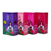 Boîte d'emballage pliable en matériaux recyclés imprimés UV avec fenêtre transparente en PET pour outils de maquillage et huiles essentielles