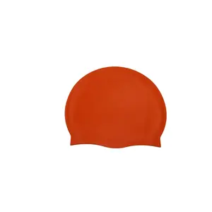 Wholesale Bathing Caps Hat Stretch Swim Pool Seaside Water Sport Elastic Turban Solid Color Flat Swimming Cap