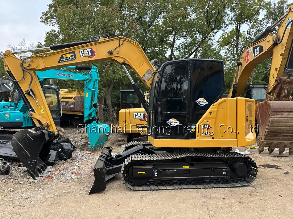 CAT 307.5E 7.5Tonオリジナル95% 新品中古掘削機2022日本ミニ7.5トン新着EPACE良好な状態低作業時間