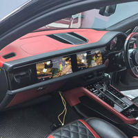 Daolutong untuk Porsche Macan 2014-2017 Sistem Stereo Mobil 12.3 Inci Android GPS Navigasi CarPlay Layar Interaktif Ganda