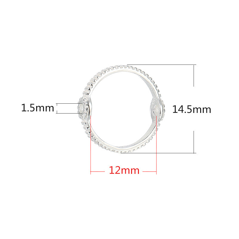 silver-fit 12mm beads