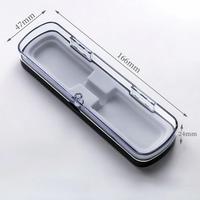 Fournitures scolaires, étui à stylos magnétique en acrylique, boîte transparente durable, doublure floquée, emballage cadeau pour stylos
