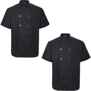 2025 Veste de chef à manches courtes unisexe 2 Pack-Manteaux pour hommes - Product Image 2