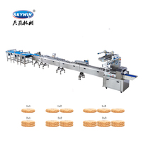 Máquina Automática Skywin para Alimentación de Galletas y Empaquetado en Flujo, Línea de Producción y Empaquetado de Galletas
