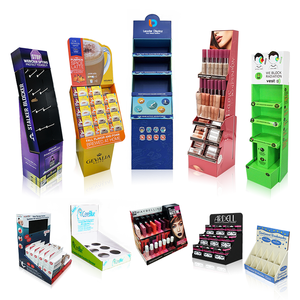 Tùy chỉnh siêu thị bán lẻ sàn các tông giấy sóng nước giải khát rượu mềm đồ uống hiển thị đứng - Product Image 2