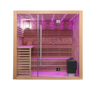 Sauna <span class=keywords><strong>di</strong></span> Lusso per Interni per 2 Persone, Personalizzabile, con Vapore Umido, Showroom, Sauna a Infrarossi, Dropshipping - Product Image 4