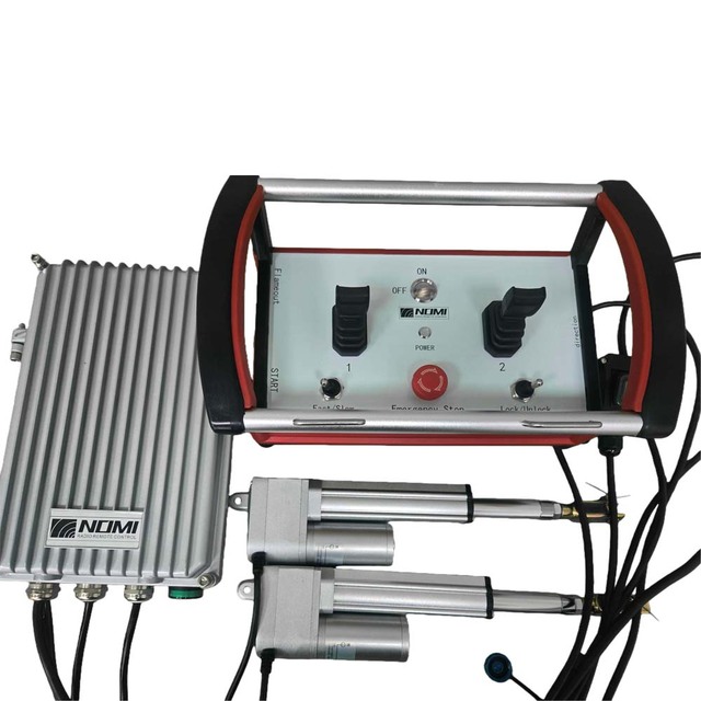 Good Quality 2 Ways Hydraulic Joystick Directional Valve Truck Mounted Crane Concrete Pump Radio Remote Control Kits