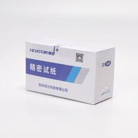 Papel de Prueba Especial al por Mayor, Papel Indicador de PH Ácido Especial 1.4~3.0, 80 Tiras/libreta