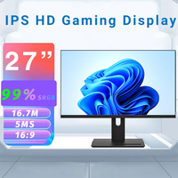 Moniteur de jeu à base fixe 165Hz PC 27 pouces écran plat IPS LED pour ordinateur de bureau 2K
