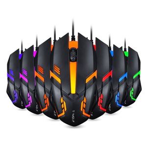 0713FX USB 2.0 Wired Optical Gaming Mouse Black RGB Light <b>Creative</b> Design for Home Office Business Notebook Promotional <b>Gifts</b> - Product Image 1