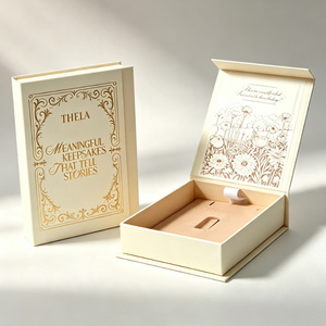 Caja de Papel Rígida Biodegradable y Ecológica con Cierre Magnético, Laminación Mate, Sostenible, para Cosméticos, Adviento Navideño - Product Image 1
