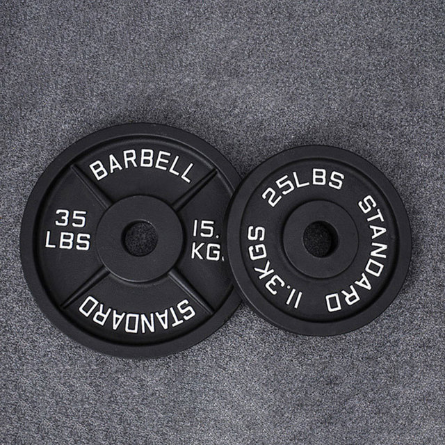 Wholesale World-class Competition Black Metal Weightlifting Standard Iron Weight Barbell Plate