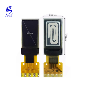 คุณภาพสูง 0.5 นิ้ว TFT COG OLED หน้าจอคริสตัลเหลว CH1115 128x64 จอแสดงผล 48x88 หน้าจอสีเดียวอินเทอร์เฟซ IIC/I2C - Product Image 1
