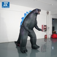 Modèle de personnage de Godzilla gonflable géant personnalisé pour la promotion de marque en extérieur, décoration d'activités sur le thème d'Halloween
