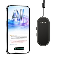 Enregistreur vocal IA portable 64 Go avec réduction de bruit, enregistreur audio magnétique, collier IA pour prise de notes