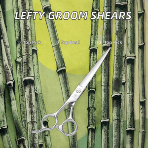 Ciseaux à effiler les cheveux professionnels bon marché pour gaucher, en acier inoxydable tranchant, ciseaux de barbier, outil de texturation pour salon de coiffure - Product Image 2