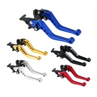 Motosiklet CNC modifiye fren debriyaj kolu alüminyum alaşım Scooter ayarlanabilir fren boynuz