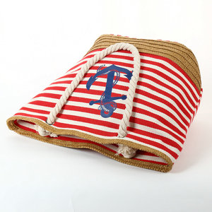 Sac fourre-tout en raphia naturel en paille, cabas de plage en rotin, en forme de coquille, vente en gros, 2020 - Product Image 4