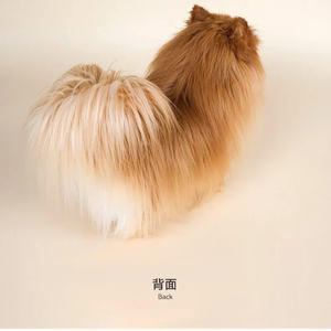 Muñeco de perro <span class=keywords><strong>Pomerania</strong></span> de estilo artificial, juguete de <span class=keywords><strong>peluche</strong></span> cómodo para niño o niña, técnicas lavadas, gran regalo de compañía - Product Image 4