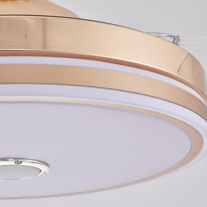 Ventilador de Techo Moderno de 42 Pulgadas, Económico, con Música por Aplicación, Luz de Ventilador de Techo para Dormitorio, Control Remoto, 72W, RGB - Product Image 3