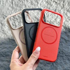 เคสโทรศัพท์หนังลายลิ้นจี่แบบแม่เหล็ก รุ่น V-L01 Classic สำหรับ iPhone 15 16 17 Pro Max เคสโทรศัพท์มือถือสุดหรูสำหรับนักธุรกิจ - Product Image 5