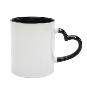Tasse à café à impression vierge en céramique de 11oz tasse à thé et lait avec support échantillon