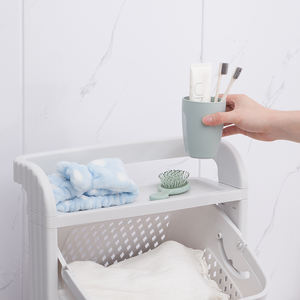 <strong>Plastic</strong> <strong>Laundry</strong> <strong>Basket</strong> Rolling Cart <strong>Laundry</strong> Bags <strong>Baskets</strong> Hamper Bathroom Organizers <strong>Laundry</strong> <strong>Basket</strong> <strong>with</strong> 3 Tier - Product Image 5