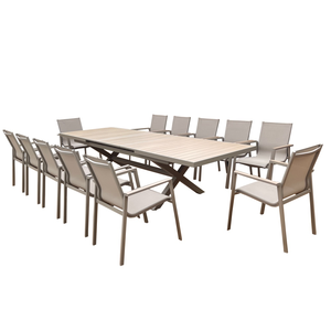 Sillones de jardín de aluminio duraderos y ligeros modernos para uso en exteriores en patios y restaurantes - Product Image 3