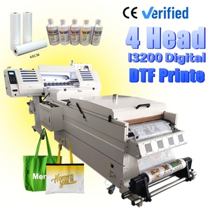เครื่องพิมพ์ DTF ความละเอียดสูง ขนาด 60 ซม. 4 หัวพิมพ์ Dtf I3200 เครื่องพิมพ์อิงค์เจ็ทขนาด 24 นิ้ว สำหรับเครื่องรีดร้อนพิมพ์ลายเสื้อยืด พร้อมเครื่องเขย่าผงทรานเฟอร์ - Product Image 1