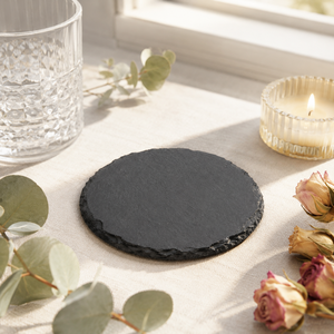 Exportación <span class=keywords><strong>de</strong></span> Fábrica: 100 Posavasos Redondos <span class=keywords><strong>de</strong></span> Pizarra Natural Personalizados, con Grabado Láser, para Organizadores <span class=keywords><strong>de</strong></span> Bodas Rústicas y Vendedores <span class=keywords><strong>de</strong></span> Artesanías - Product Image 2
