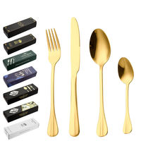Ensemble de couverts lourds en vrac GEMEI, ensemble de cuillères et de fourchettes, vaisselle pour la maison, restaurant, hôtel, ensemble de couverts classiques