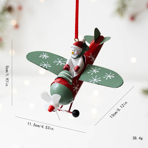 Adornos Colgantes para Árbol de Navidad DAMAI, Santa Claus, Reno y Avión, Decoraciones Navideñas - Product Image 5