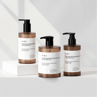 Bouteille de conditionneur pour cheveux à presser avec étiquette personnalisée et bouchon rabattable 250 ml Bouteilles de shampooing vides écologiques en HDPE 400 ml