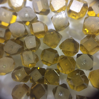 Diamant synthétique brut HPHT jaune, forme plate, dureté 10 Moh, épaisseur 1,5 mm+, orientation personnalisable pour diamant