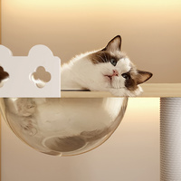 Villa Cage pour Chat en Bois Personnalisée, Grande Maison d'Intérieur pour Chats
