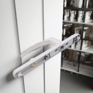 Pegangan kunci pintu sidik jari putih Aloi aluminium tahan lama pemisah jarak lubang 90mm langsung dari pabrik untuk pintu geser - Product Image 4