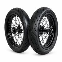Ensemble de roues HSKABIN noires de 17 pouces CST compatibles avec le vélo électrique tout-terrain Surron Ultra Bee, pneus Supermoto 100/80-17 130/70-17
