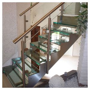 Barandilla Recta para <span class=keywords><strong>Escaleras</strong></span> Prima Durable <span class=keywords><strong>con</strong></span> Luz <span class=keywords><strong>LED</strong></span> Integrada, Pasillo Iluminado <span class=keywords><strong>con</strong></span> Garantía de 5 Años para <span class=keywords><strong>Escaleras</strong></span> de Apartamentos - Product Image 2