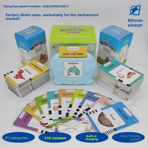 Bears-Vietnam 112255 Machine à cartes éducatives transfrontalière vietnamienne pour l'éveil des enfants, avec chansons de berceuse audio éducatives - Product Image 3