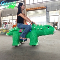 Scooter dinosaure animatronique Ankylosaurus électrique personnalisable pour enfants, pour parcs d'attractions et sites touristiques