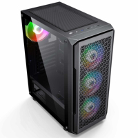 SAMA Best Selling Tempered Glass Front Panel Mid Tower ATX PC Computer Gaming Case