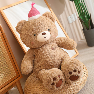 Squisito Orsacchiotto di <span class=keywords><strong>Peluche</strong></span> con Cappello per Compleanno e San Valentino, Imbottitura in Cotone PP, Rete Antistress, Occhi con Chiusura di Sicurezza per Bambini dai 36 Mesi in su - Product Image 3